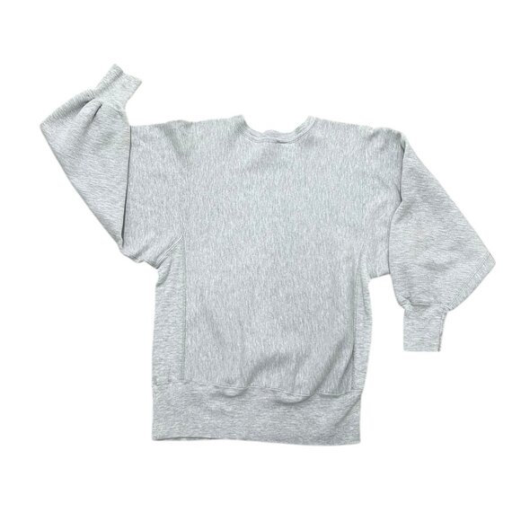 Men’s Vintage Champion Warriors Hockey Sweatshirt grey heathered cotton 1960s - Picture 4 of 4